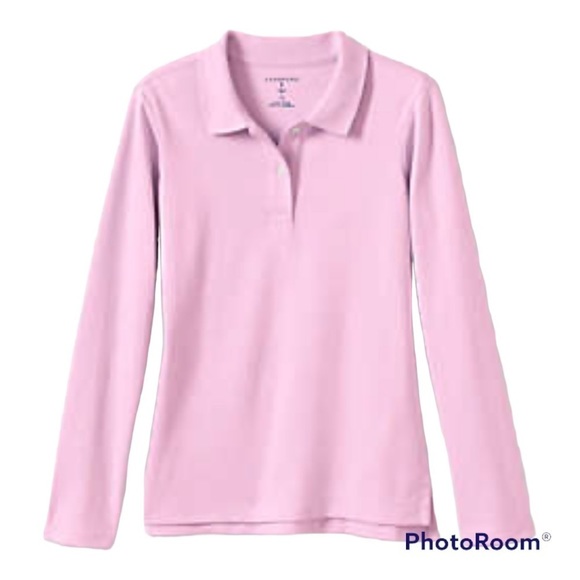 Lands' End Other - Lands End School Uniform Girls' Long Sleeve Feminine Fit Interlock Polo Shirt XL